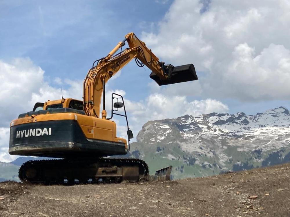 pelleteuse à la montagne pelleteuse à la montagne